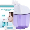 30 사선 패킷, Sinus Rinse Machine, Nose Sinus Cleaner Machine with Water Tank & Waste Collection Tank - Violet