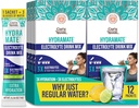 GuruNanda Hydramate Hydration 지원 음료 혼합 - 탈수, 운동 및 에너지를위한 전해질 분말 패킷 - 추가 감미료, 비 GMO, 천연 레몬 라임 풍미 - 12 개 (각 0.56 oz)