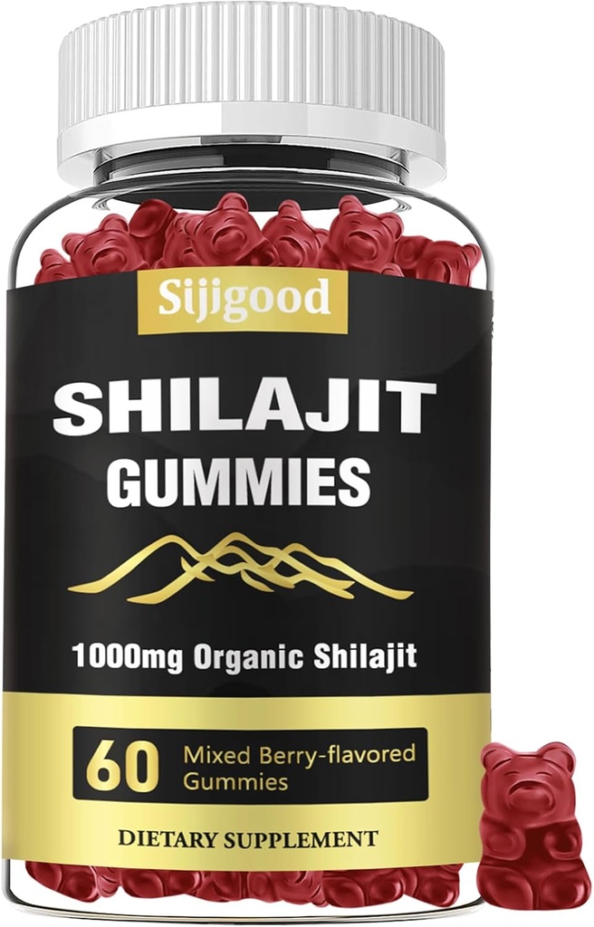 85 + Trace 무기물 보충교재, 남자 & 여자를 위한 Shilajit를 가진 Shilajit Gummies - 60의 혼합 베리 맛있은 Gummies