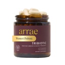 Arrae Tribiotic, 여성을위한 프로바이오틱스, 질 pH 밸런스, 구트, 면역, 및 Feminine 건강, Prebiotics, Probiotics, Postbiotics, 60 카운트 지원