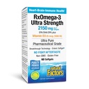 자연적인 요인 RxOmega-3 매우 힘 - 뇌 & 심장 건강 지원을 위한 규정식 보충교재 - EPA & DHA를 가진 눈 건강 보충교재 - Omega-3 지방산을 가진 보충교재 - 60 Softgels (30 봉사)