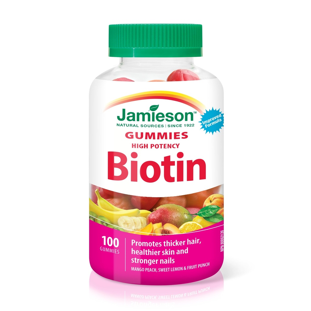 Jamieson 높은 Potency Biotin Gummies, 100 조사