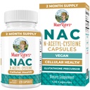 MaryRuth Organics NAC Supplement N-Acetyl Cysteine | 2 개월 공급 | 서빙 당 NAC 1000mg | Vegan 캡슐 | Gluthamine Precursor | 아미노산 | 비 GMO | 글루텐 프리 | 120 개 | 60 개