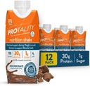 밀크 초콜릿 영양 쉐이크 | 30g Protein, 1g Sugar | 체중 감량 중에 근육 건강을 위한 영양 지원 | 12 Pack