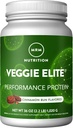 MRM Nutrition Veggie Elite Performance Protein | Cinnamon Bun flavored|식물 기반 단백질|Digest | BCAAs|Vegan + 글루텐 프리 | 임상 시험| 소화 효소 | 30 인