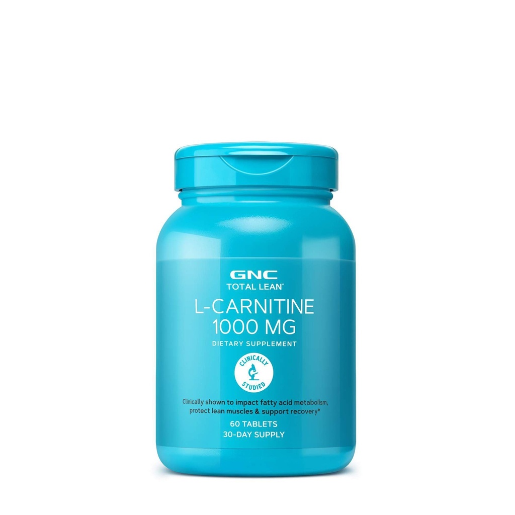 GNC 합계 Lean L Carnitine 1000mg의 60의 정제, 지원 회복 및 Lean 근육 성장