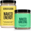 NAKED Vegan Energizing 번들 감귤류 에너지 영양 슈퍼 그린 분말 유기 녹색 보충