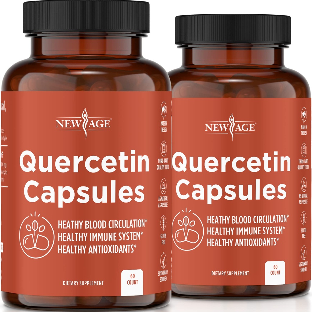 새로운 AGE Quercetin 1000mg Quercetin 채식 캡슐 120 조사