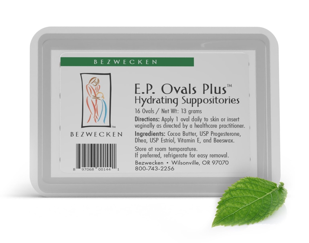Bezwecken - E.P. Ovals Plus DHEA - 16 타원형 좌약 - 동일한 신뢰할 수있는 공식, 새로운 향상된 모양 - 전문적으로 Menopausal Women의 질 건조에 공식화