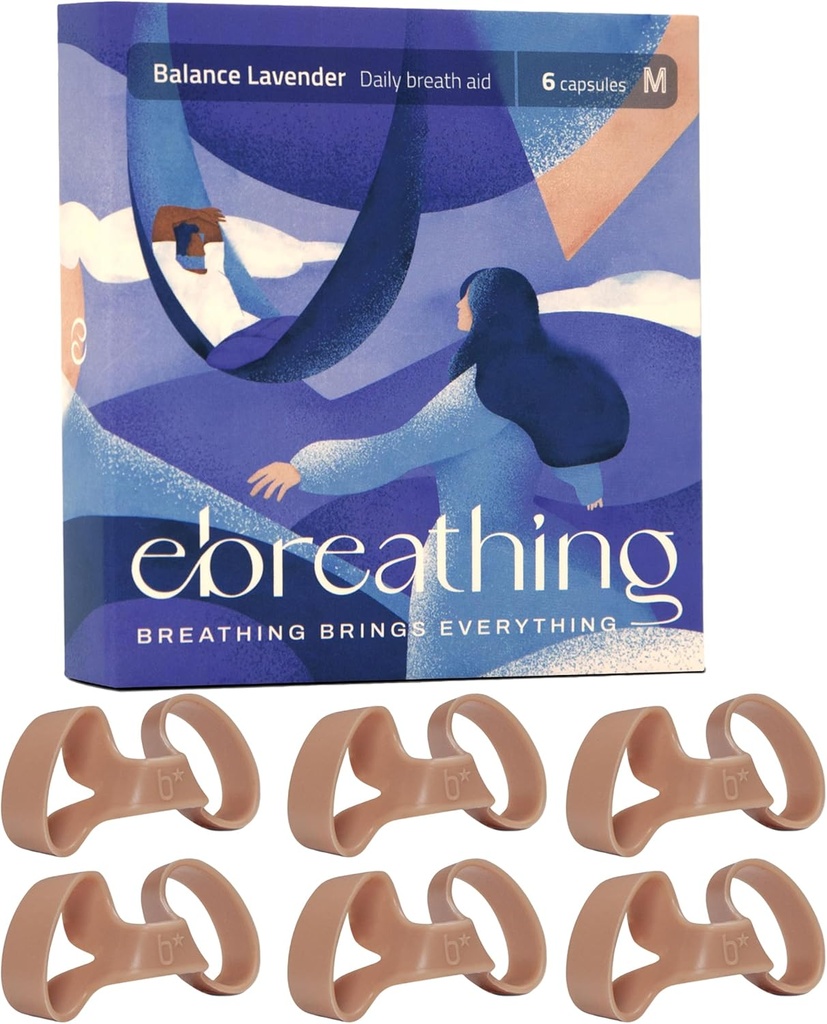 개선 된 Nasal 호흡을위한 부드러운 Nasal Dilator (Balance Lavender) - Nasal Decongestant, Balance Lavender Nasal Dilators - 다른 Nasal Dilators (소형)보다 편안한