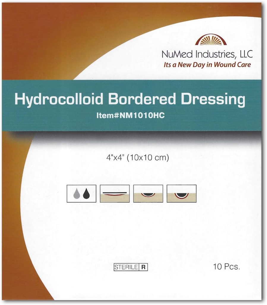 Hydrocolloid 국경을 내는 복장 4x4 10/Box