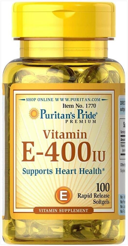 Puritan의 Pride 비타민 E 400 IU Softgels, 100 조사