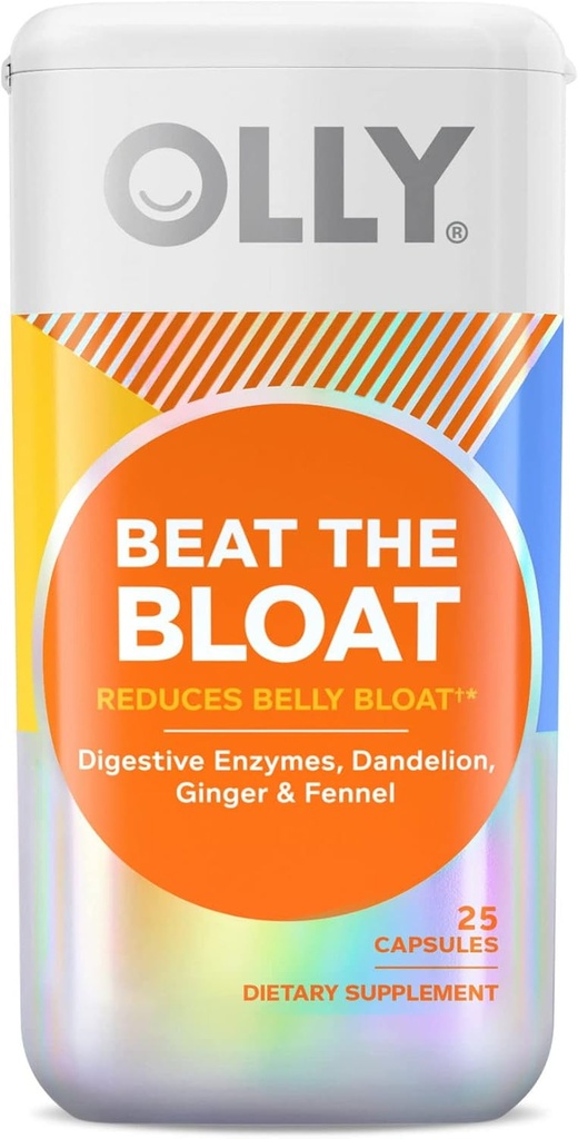 YHN는 Bloat 캡슐 보충교재, 소화 지원, 25 Ct를 이길