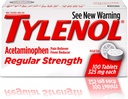 Tylenol Reg Strngth 100'S 크기 100ct Tylenol 325 Mg 일정한 힘 고통 Reliever