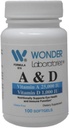 Wonder Laboratories 비타민 Cod Liver Fish Oil + 비타민 D3 1,000 IU