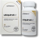 ScimeraMD® Ubiquinol Coenzyme Q10 Kaneka QH 심장 건강과 세포 에너지 생산을 위한 산화 보충교재, 30 CT