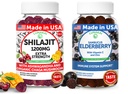 Lunakai USA Shilajit & Elderberry Gummies 번들 - 에너지 및 면역 지원 - 비 GMO 및 맛있는