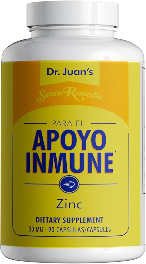 Santo Remedio 아연, 아연 Picolinate 및 Gluconate Dihydrate, 규정식 보충교재, 전체적인 지원을 위한 정유, 30 mg, 90의 복용량에 동등한 병 당 90의 캡슐