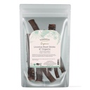 Starwest Botanicals Organic Dried Licorice Root Sticks 6" - Loose Leaf Tea Blends, Candy, & Baked Goods, Cut & Sifted, 공인 Kosher, Non-GMO - 4온스 파우치 허브