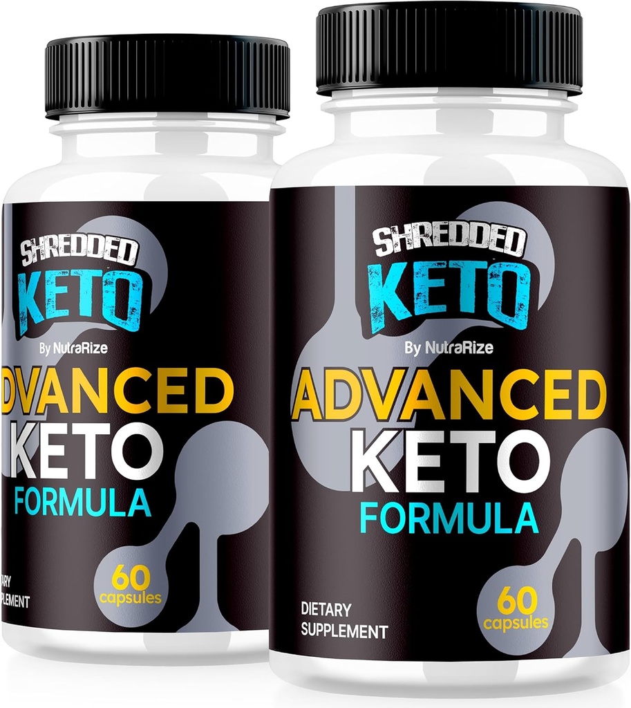 (2 팩) Shredded Keto 알약, 프리미엄 Keto Shred 체중 감소 캡슐, 피트니스 및 바디 목표, 공식 ShreddedKeto 리뷰 (120 캡슐)