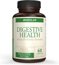 소화성 건강 보충교재, 매일 Probiotic 캡슐 당 7억 CFUs, Lactobacillus GG를 포함하여 5개의 정유. Intestinal와 면역성 건강 지원. 60 캡슐