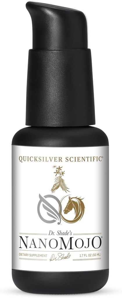 Quicksilver Scientific NanoMojo - 남성 - 특정 내구시간 Elixir 및 에너지 부스트 지원 - 남성, Rhodiola 추출물, 초본 인삼 및 Adaptogenic 허브 (1.7oz / 50ml)를 포함한 19 허브