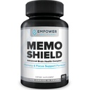 MemoShield Brain Health Supplement - Lion 's Mane, Bacopa Monnieri 및 Ginkgo Biloba와 고급 메모리 지원 -인지 기능 및 두뇌 건강 공식 - 60 캡슐