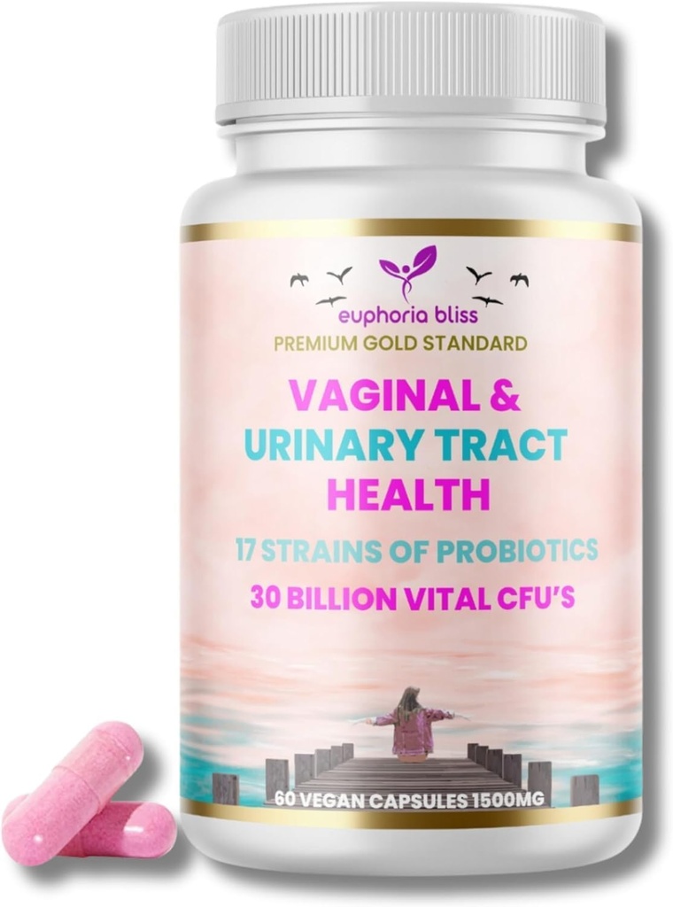 여성 pH 밸런스, Prebiotics & Probiotic Blend, 자연적인 질 건강 & Cranberry, 마늘 & 더 많은, 건강한 질 Flora & 냄새, 60 Vegan 모자를 가진 Urinary Tract 보충교재를 위한 질 Probiotics