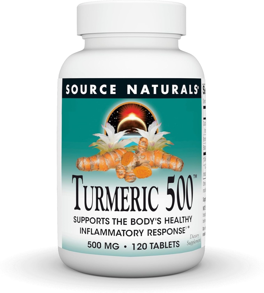 소스 자연 심황 500, 500 mg - 120 정제