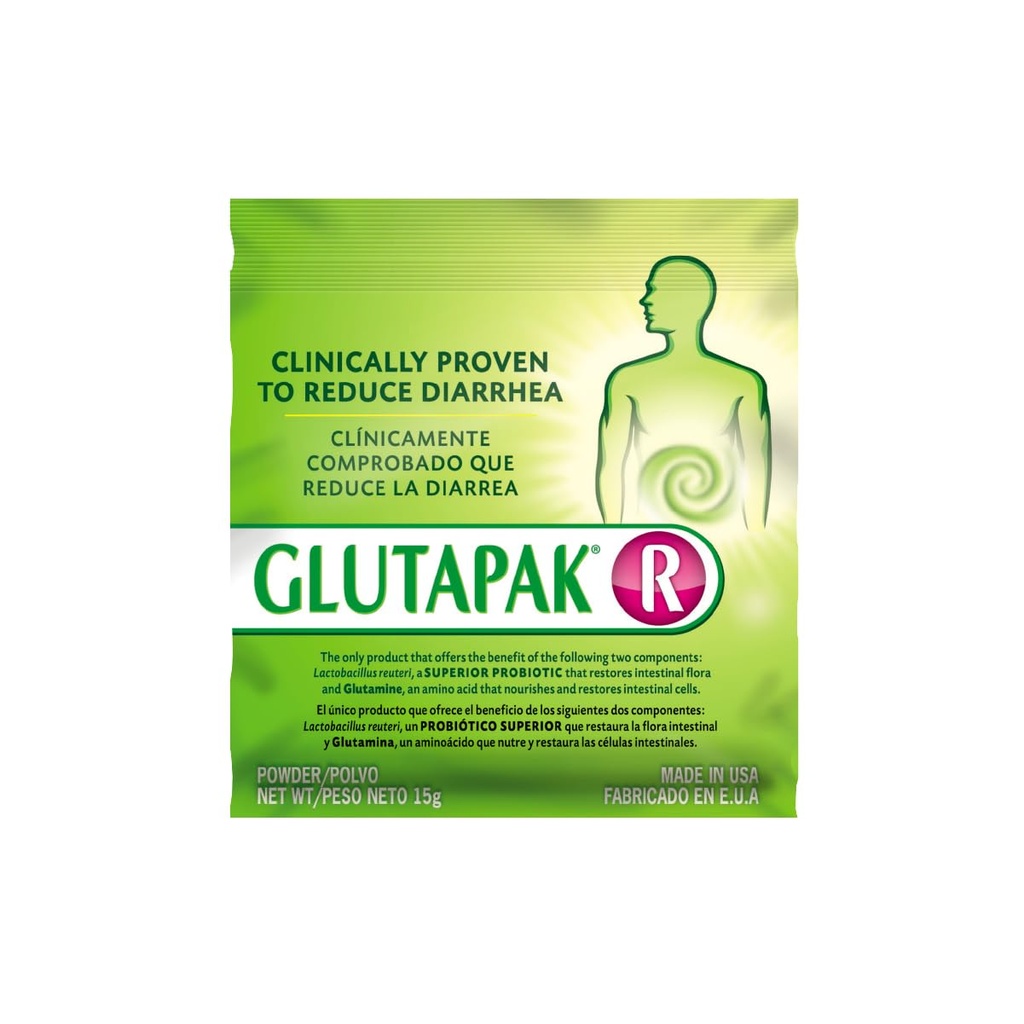 L 글루타민 & Lactobacillus reuteri와 소화성 건강 분말 – Gut Barrier, Microbiome Balance & Nutrient Absorption 지원 – 15g Sachets, 3-Pack, 글루텐 & Lactose 무료