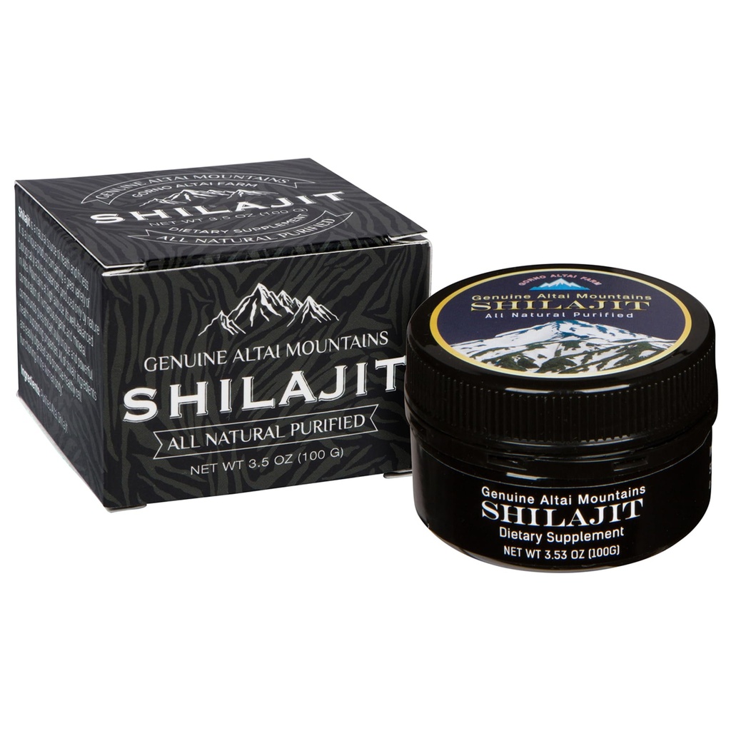 Sayan Pure Shilajit Resin 3.5oz/100g, 660 서빙 - 유력한 유기 Fulvic 산 보충교재 - Immune 체계, 기억, 초점을 지원하고, 자연 에너지, Detox - Vegan, Non-GMO를 제공합니다