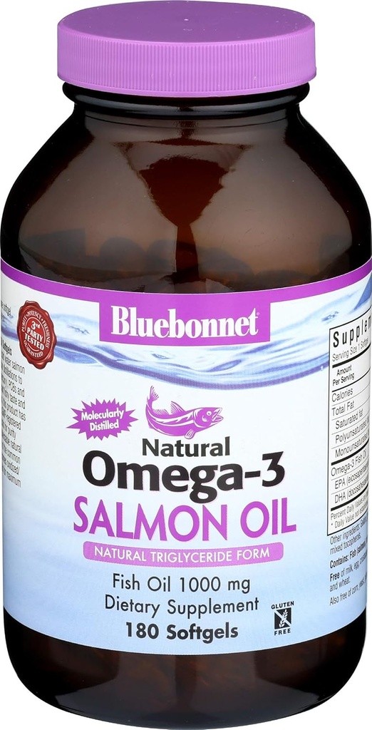 오메가-3 (시몬 오일) 180 SoftGels, 1000 mg - Bluebonnet
