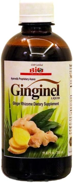Ginginel 액체, 생강 보충교재, 발효 액체 추출물 - 11.83 fl oz는, 소화를 승진시키고, 몸과 합동에 있는 Toxin 축적을 감소시킵니다, Vegan