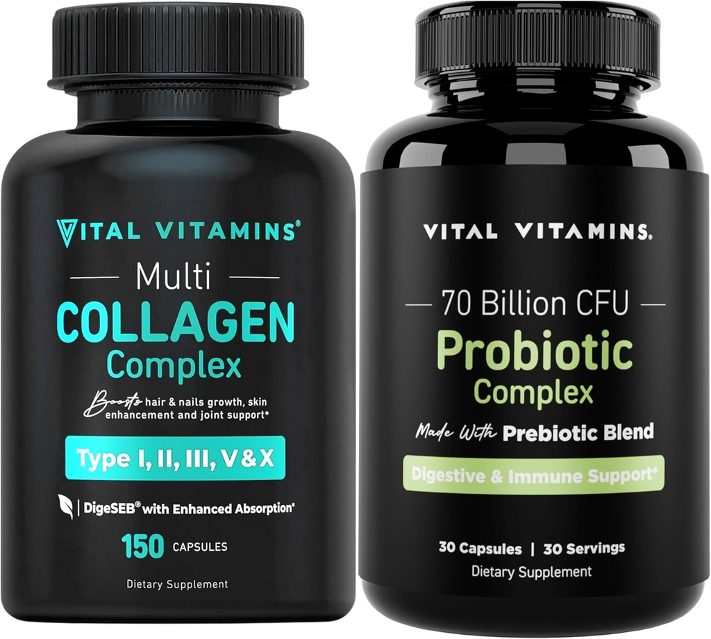 바이탈 비타민 멀티 콜라겐 캡슐 + Probiotic Complex