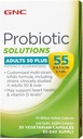 GNC Probiotic Solutions 성인, 성인 50 + 용 맞춤형 채식 공식, 소화 및 면역 건강 지원, 30 캡슐