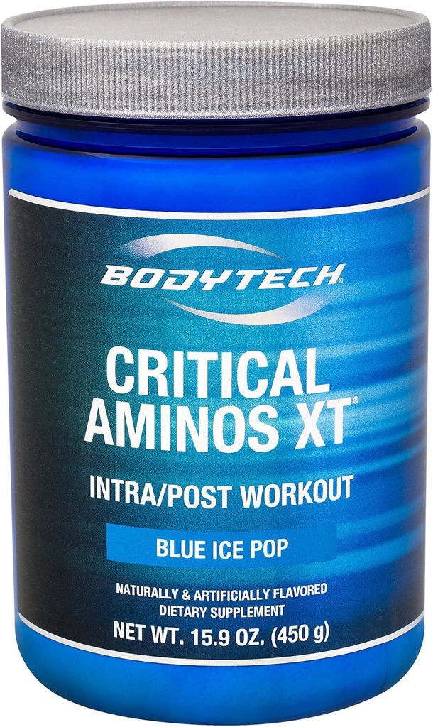 BODYTECH 긴요한 아미노산 XT Intra/Post 운동 파란 얼음 대중 음악 - 지원 근육 회복 (12.4 Ounce 분말)