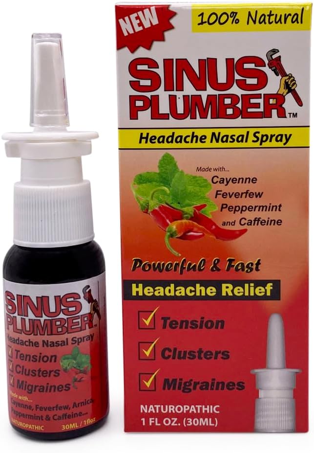 Sinus Plumber Migraine Headache Nasal 스프레이와 Capsaicin과 Feverfew