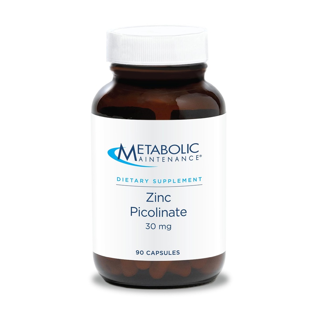 신진 대사 정비 아연 Picolinate 30 mg - 비타민 C, Immune 건강을 위한 순수한 무기물 지원 Complex를 가진 남자와 여자를 위한 아연 보충교재, 캡슐 당 30mg - 90의 캡슐
