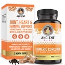 Ginger & Bioperine를 가진 Turmeric Curcumin, 까만 고추를 가진 Turmeric Curcumin & 고대 블리스 (120의 캡슐)에 의하여 익지않는 생강 뿌리 분말 캡슐 보충교재