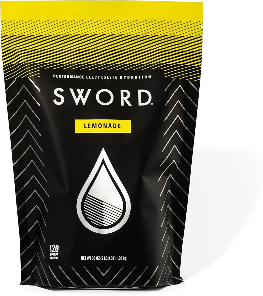 SWORD PERFORMANCE 전해질 Replenisher 분말 음료 혼합, 레몬, 30 조각 Resealable 부대 w/Scoop