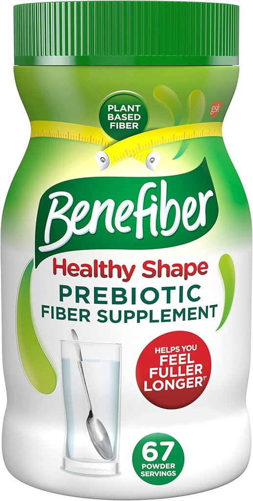 Benefiber 소화 건강을 위한 건강한 모양 Prebiotic 섬유 보충교재 분말, 매일 섬유 분말 - 67의 서빙 (17.6 온스)