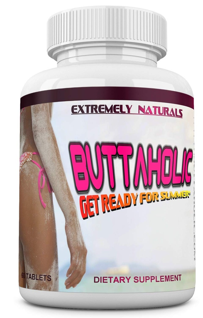 BUTTAHOLIC 여성 Butt 확대 알약. Booty 향상. 더 큰 및 Curvier Butts를 얻으십시오. Extreme Glutes 증강 인자. 60 정제