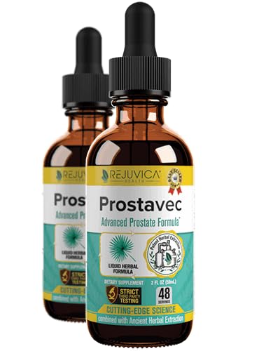 Prostavec 고급 전립선 지원 보충교재 - Pygeum을 가진 더 빠른 흡수를 위한 액체 공식은, 톱 Palmetto, 스팅 Nettle + Turmeric & Damiana - Vegan, Non-GMO - 4개 fl oz를 던졌습니다