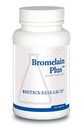 Biotics 연구 Bromelain Plus Lactose 무료 낙농장 무료 소화 지원, 건강하고 균형 잡힌 생리 통로, 근육 휴식 및 안락, Bromelain 2500 MCU g, Papain 100 정제 지원