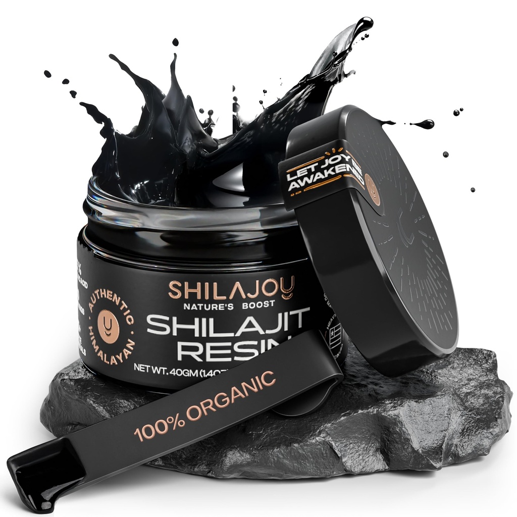 남자 & 여자를 위한 유기 Shilajit 수지 - >75% Fulvic 산과 85+ 추적 무기물, 미국 실험실에 의하여 시험되는, 에너지 부스트 & 면역 지원 (40gm - 80의 서빙)를 가진 순수한 Himalayan 금 급료