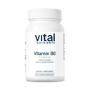 Vital Nutrients 비타민 B6 | Vegan Methylated B6 비타민 Nervous 시스템, 근육, 뼈 건강 * | 생리 장애를위한 높은 순수성 비타민 B6 * | 글루텐, 낙농장, 콩 무료 | 100 캡슐