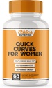 빠른 곡선 - 여성을위한 지방 버너 체중 감량 알약 | Appetite Suppressant, Best Fat Burner Metabolism Booster | Belly Fat Burner Diet Pills That Work Fast, Extra Strength - 60 캡슐