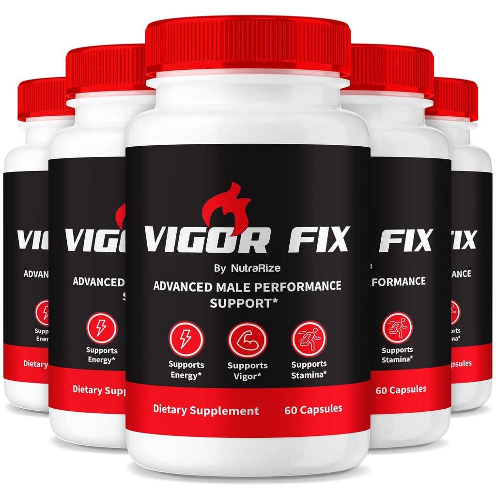 (5 팩) Vigor 고침 남성 보충교재, 남자를 위한 VigorFix 알약, 전반적인 건강 및 웰빙을 위한 매일 영양, Vigor 조정 지원 캡슐 및 에너지, 리뷰 (300의 캡슐)