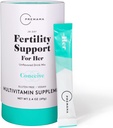 헤르 파우더 패킷에 대한 Premama Fertility 지원, 정상적인 Ovulatory 기능 및 계란 품질, Gluten-Free, Vegan, Unflavored, 28 Single-Serve Packets
