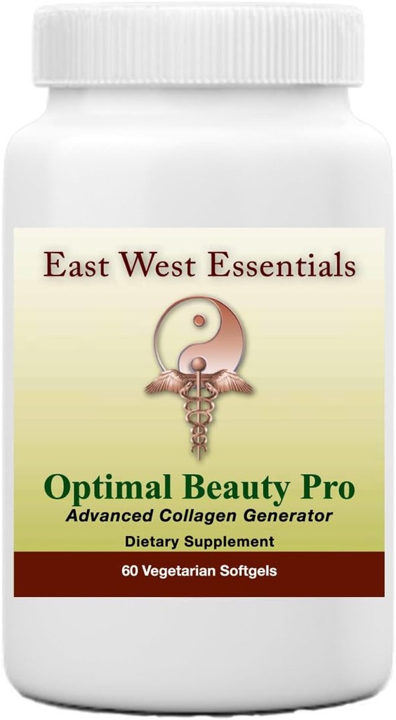 Optimal Beauty Pro - East West Essentials의 Dietary Supplement - 더 두꺼운 것, 건강 관리 모발 - Collagen을 구축하는 데 도움이됩니다. Fine Lines & Wrinkles